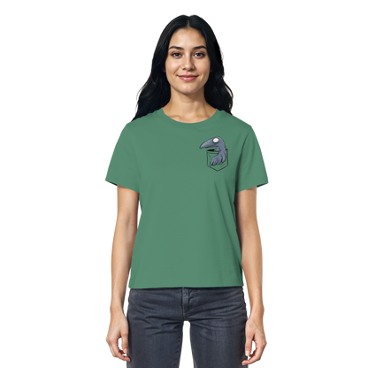 Grufti Rabe Krähe in der Tasche - Ladies Organic Shirt