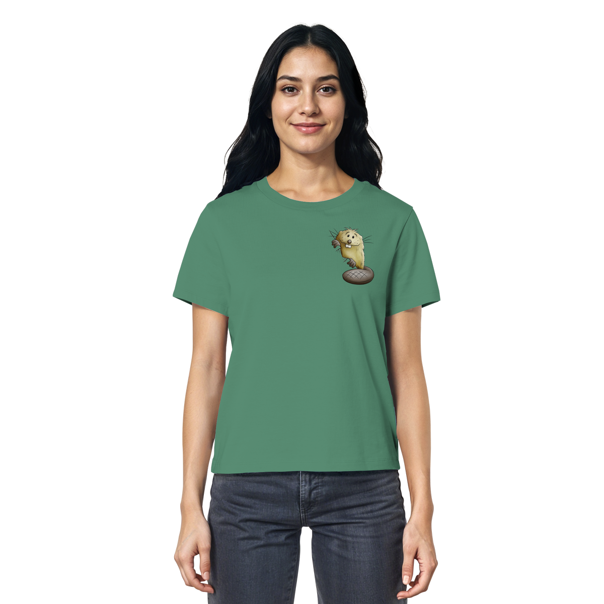 Lustiger frecher Biber - Ladies Organic Shirt