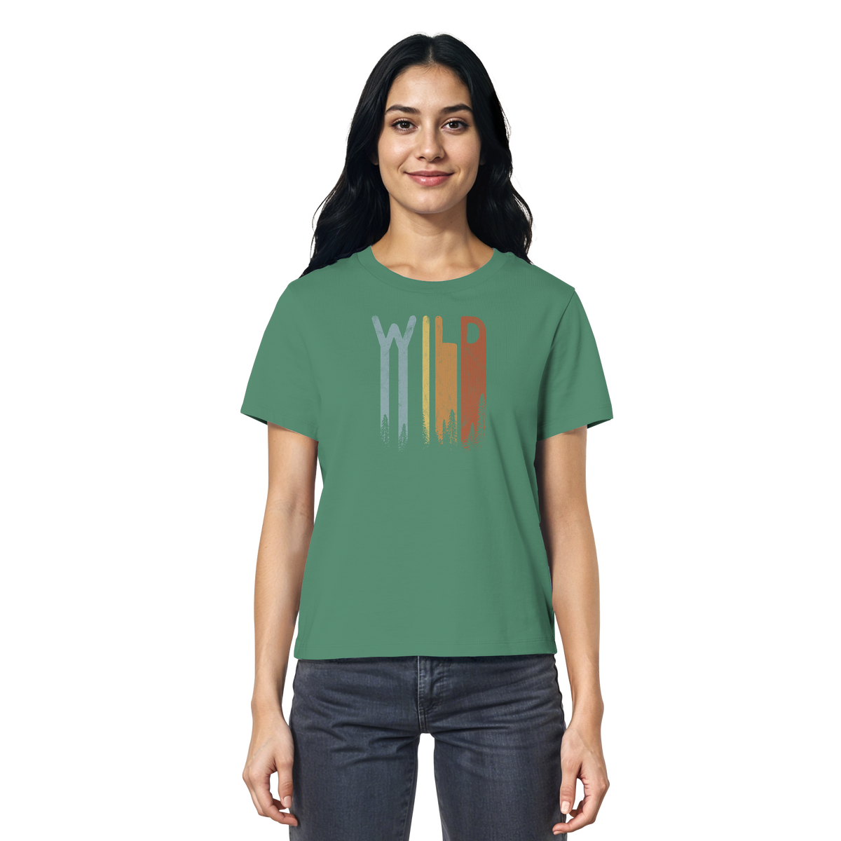 Wild Retro Schriftzug - Ladies Organic Shirt
