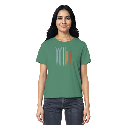 Wild Retro Schriftzug - Ladies Organic Shirt
