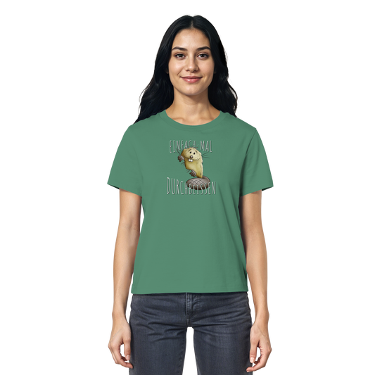 Einfach mal Durchbeissen Biber - Ladies Organic Shirt