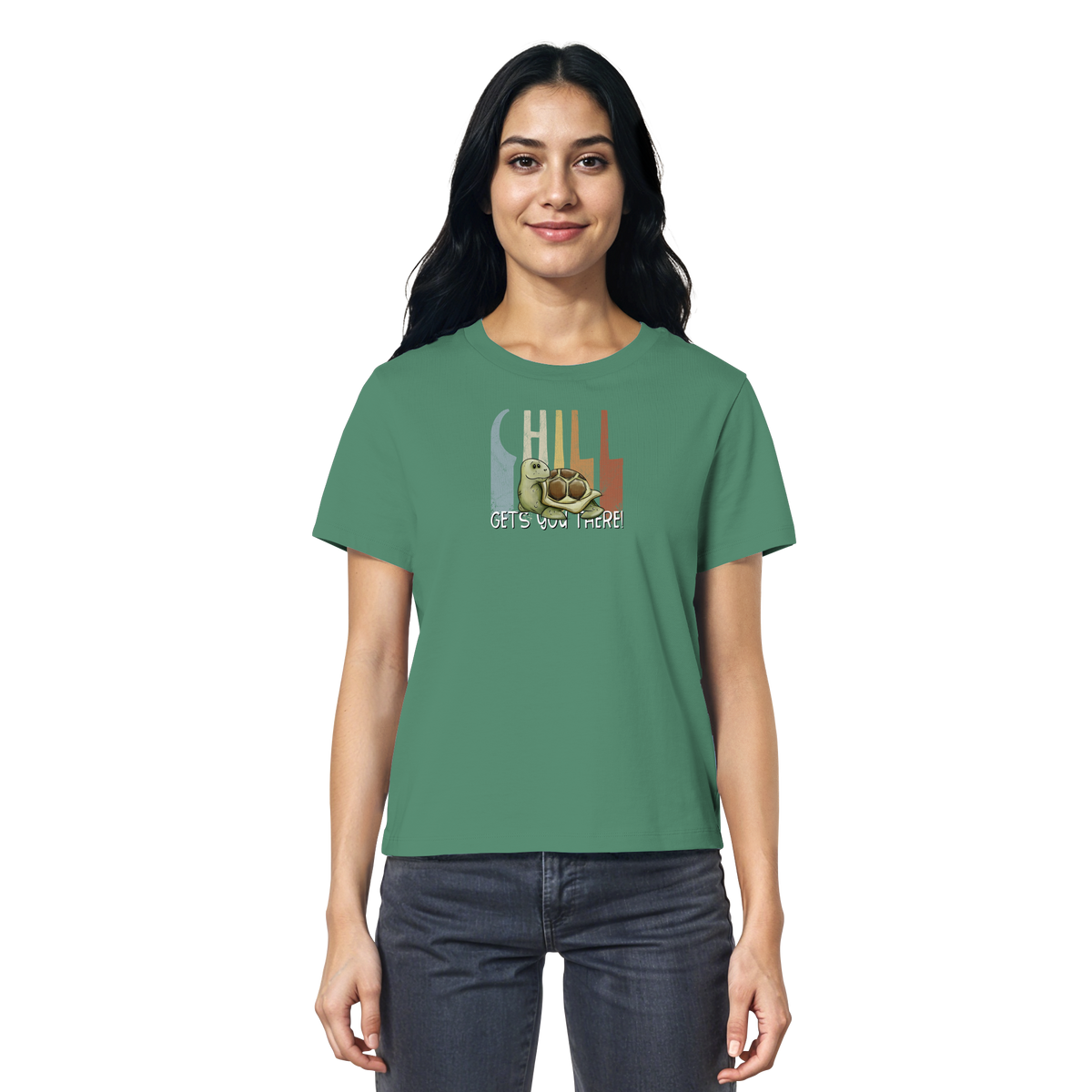 Gechillt gemütliche Schildkröte - Ladies Organic Shirt