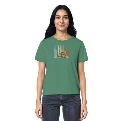 Gechillt gemütliche Schildkröte - Ladies Organic Shirt