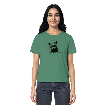 Funky Street Art Waschbär - Ladies Organic Shirt