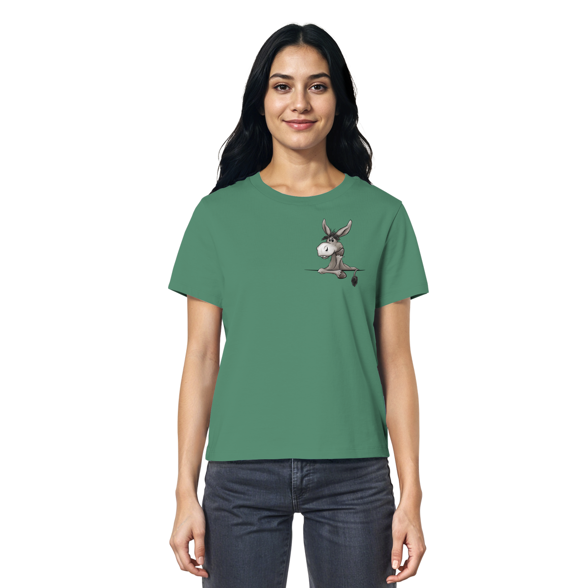Lustiger lässiger Esel - Ladies Organic Shirt