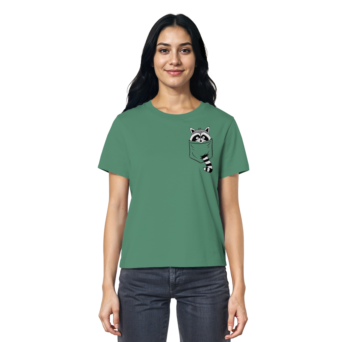 Waschbär in Deiner Tasche - Ladies Organic Shirt