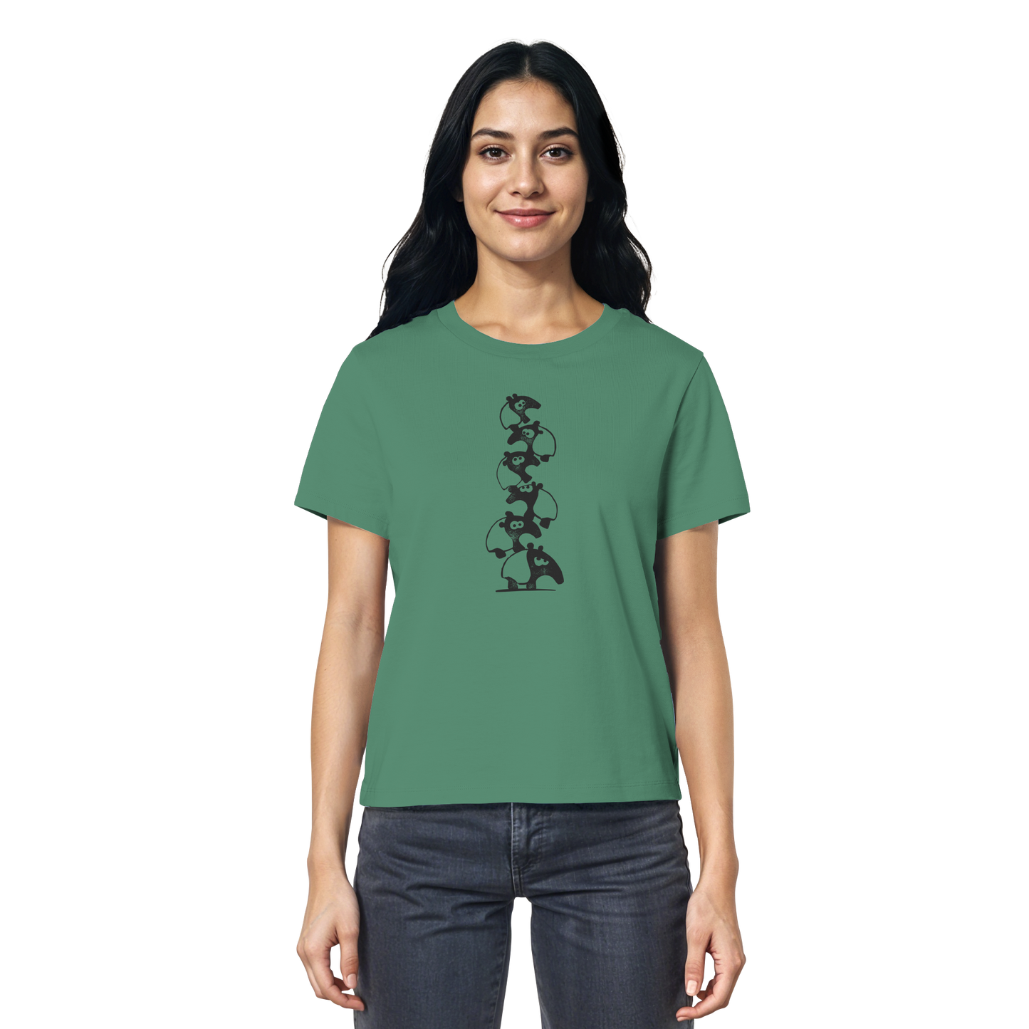Lustiger Haufen aus Schabracken-Tapiren - Ladies Organic Shirt