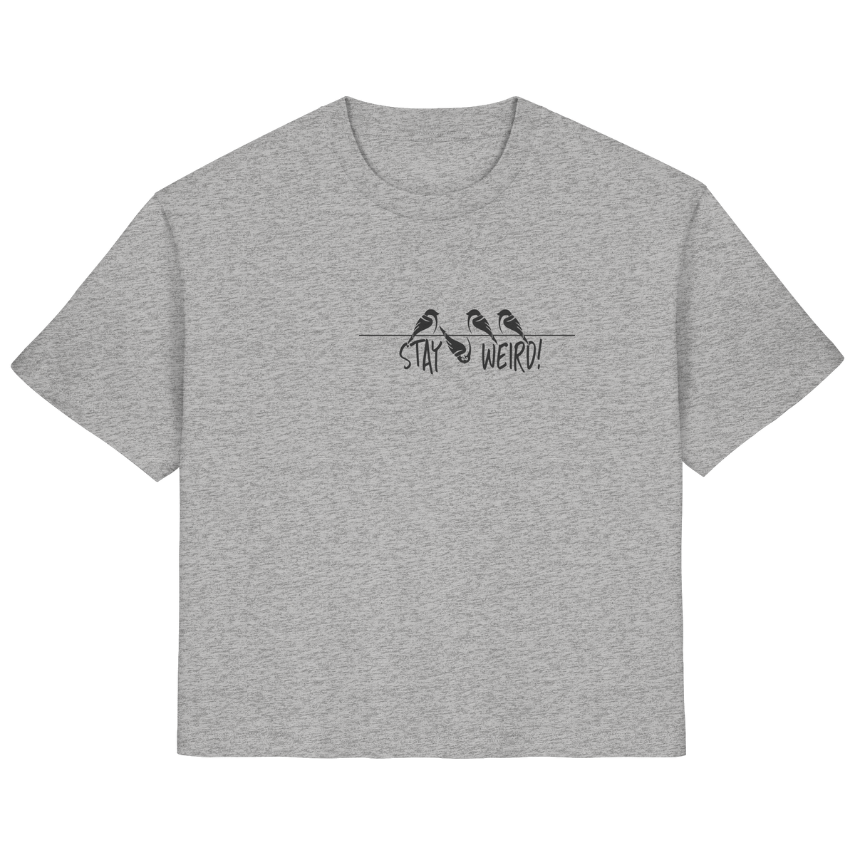Stay Weird! Schräger Vogel Spatz - Ladies Organic Shirt