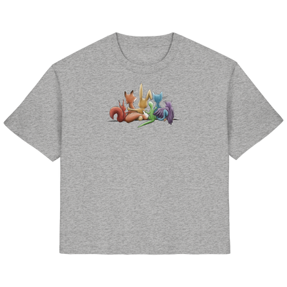 Regenbogen Tiere für Freundschaft, Toleranz und Vielfalt - Ladies Organic Shirt