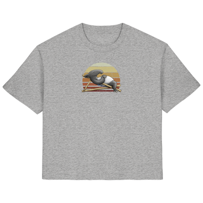 Lässiger Retro Sundown Tapir - Ladies Organic Shirt