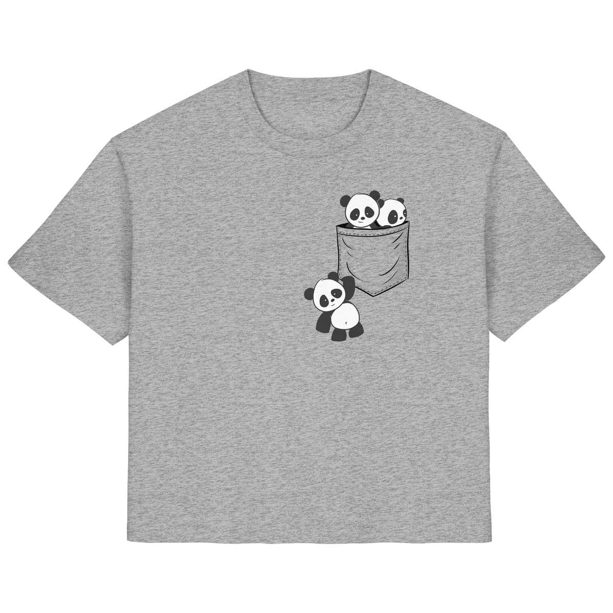 Kawaii Pandas in der Tasche - Ladies Organic Shirt