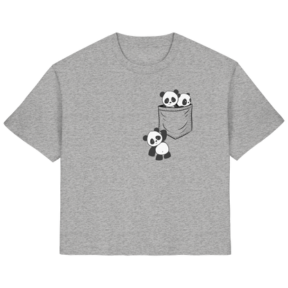 Kawaii Pandas in der Tasche - Ladies Organic Shirt