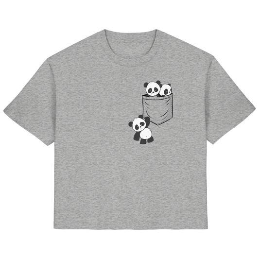 Kawaii Pandas in der Tasche - Ladies Organic Shirt