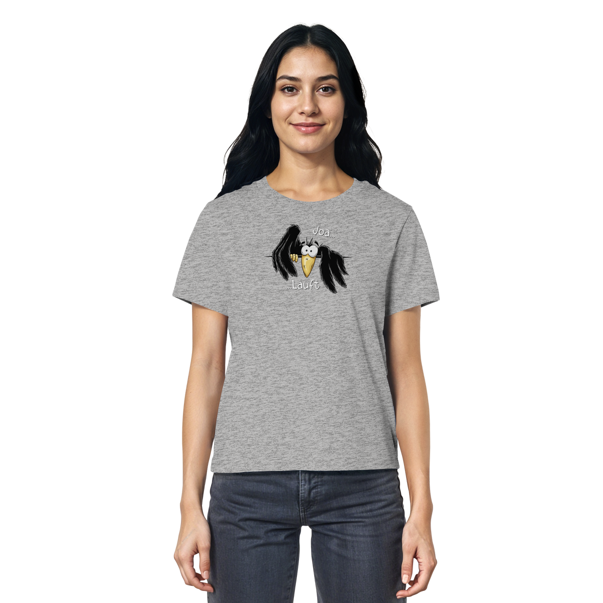 Joa Läuft Krähe gechillter Rabe - Ladies Organic Shirt