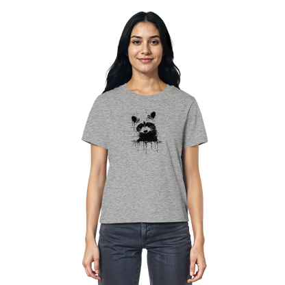 Funky Street Art Waschbär - Ladies Organic Shirt