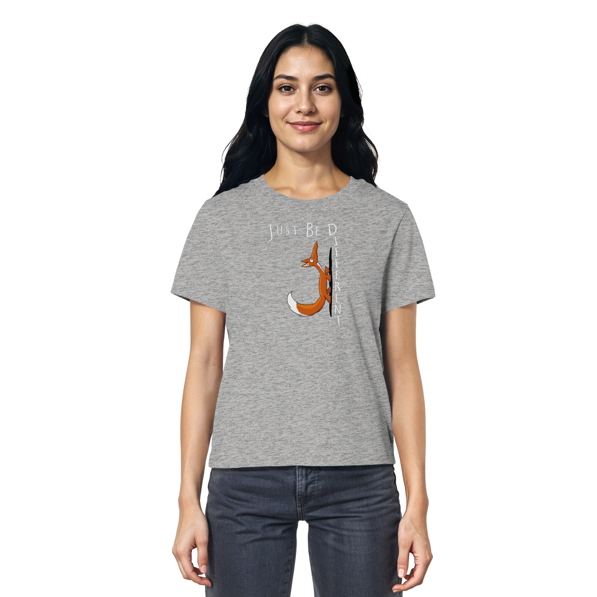 Just Be Different | Sei Anders, kleiner Fuchs - Ladies Organic Shirt