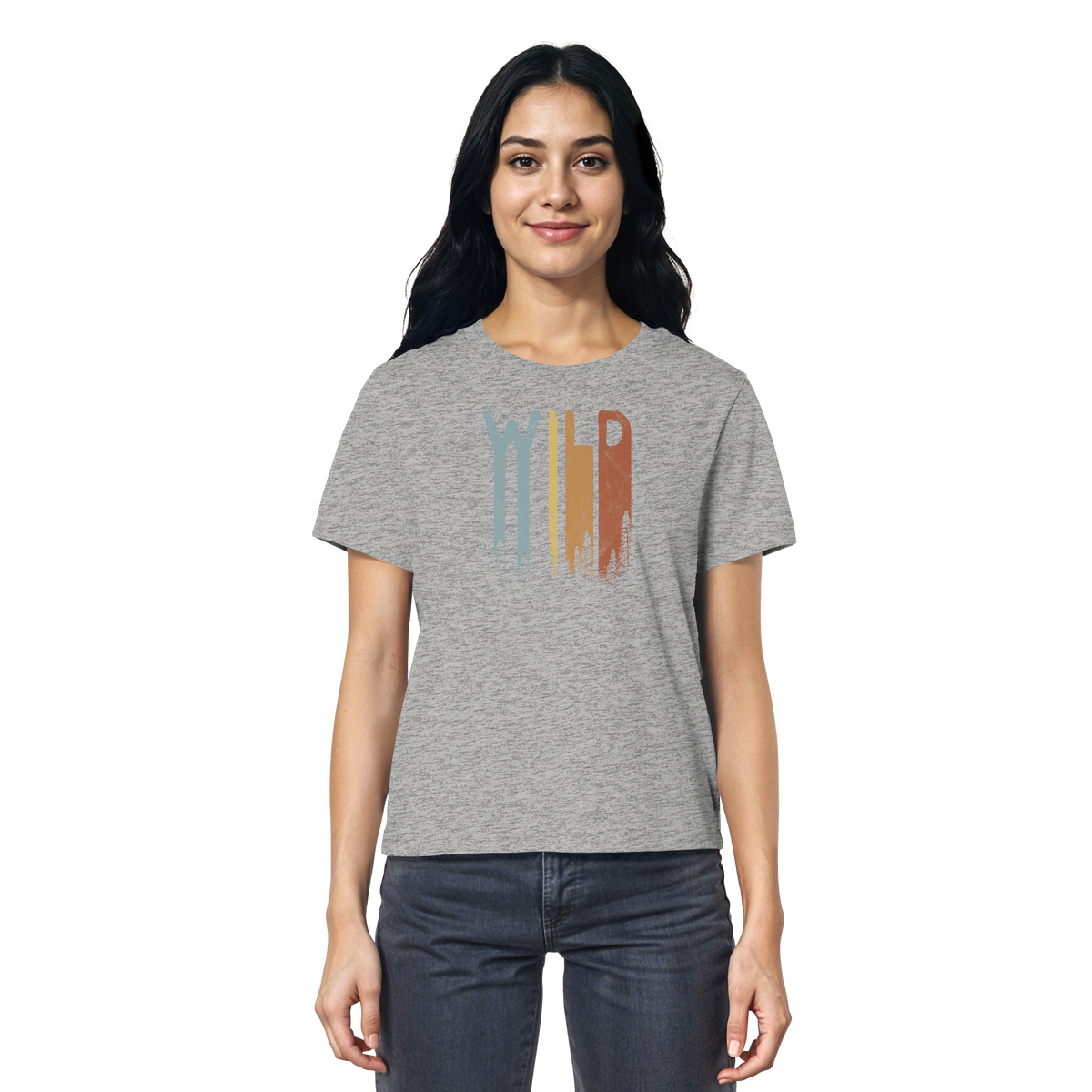 Wild Retro Schriftzug - Ladies Organic Shirt