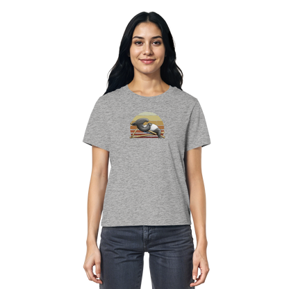 Lässiger Retro Sundown Tapir - Ladies Organic Shirt
