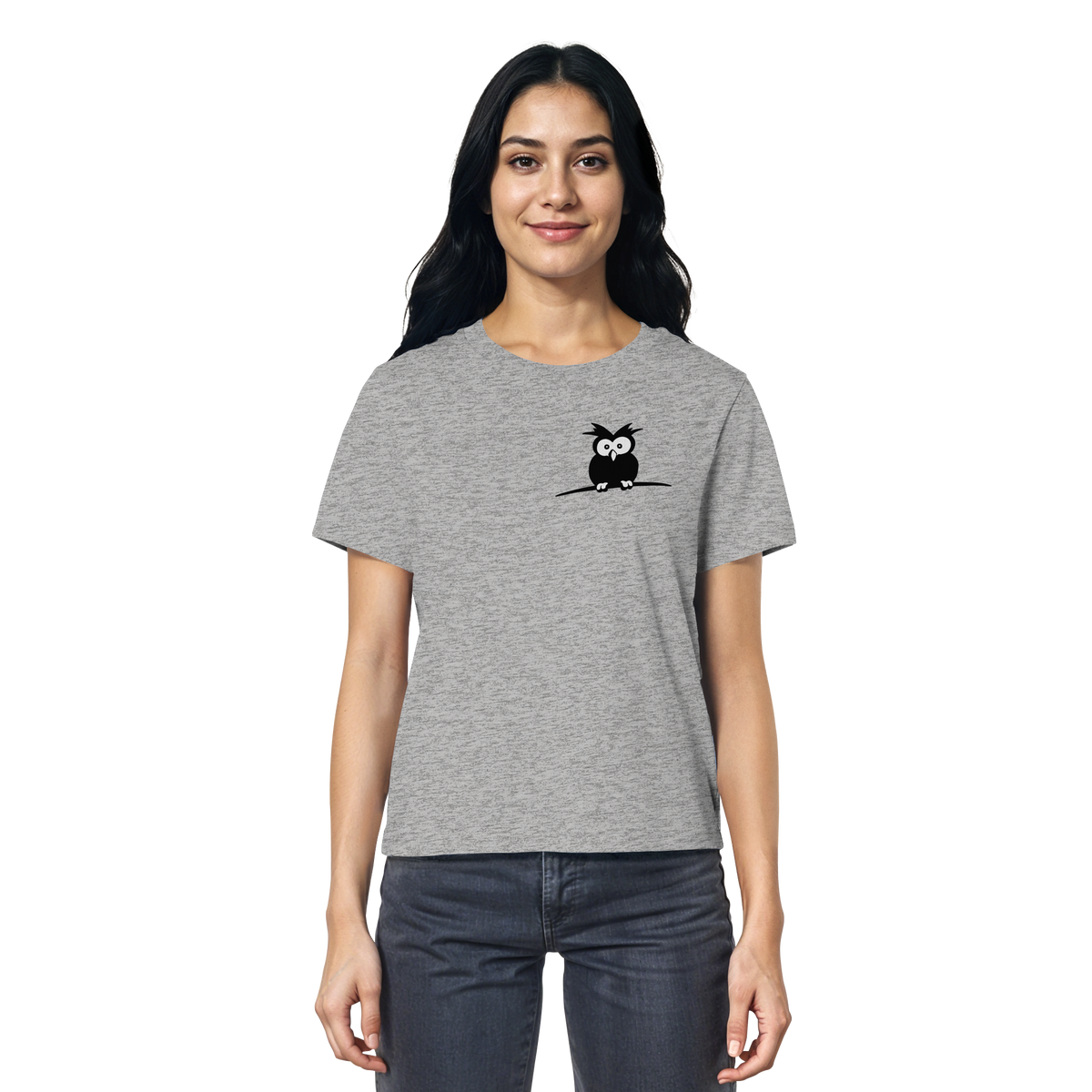 Kleine struppige Eule - Ladies Organic Shirt
