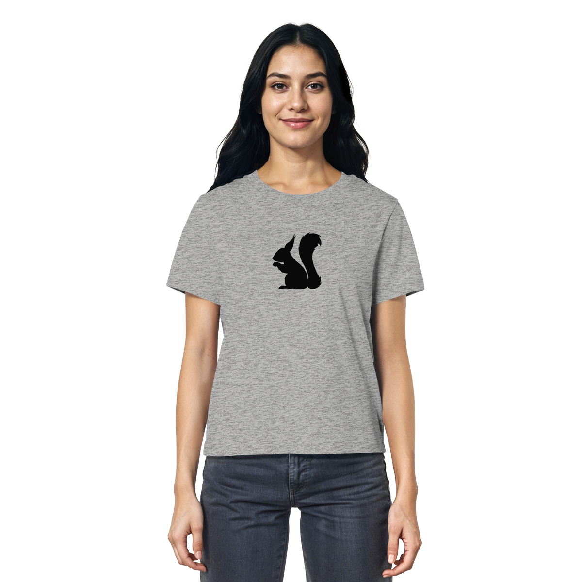 Eichhörnchen Silhouette - Ladies Organic Shirt