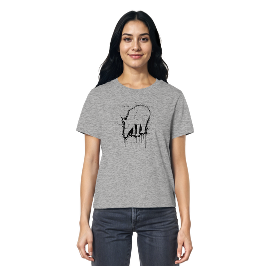 Urban Street Art Tapir Silhouette - Ladies Organic Shirt