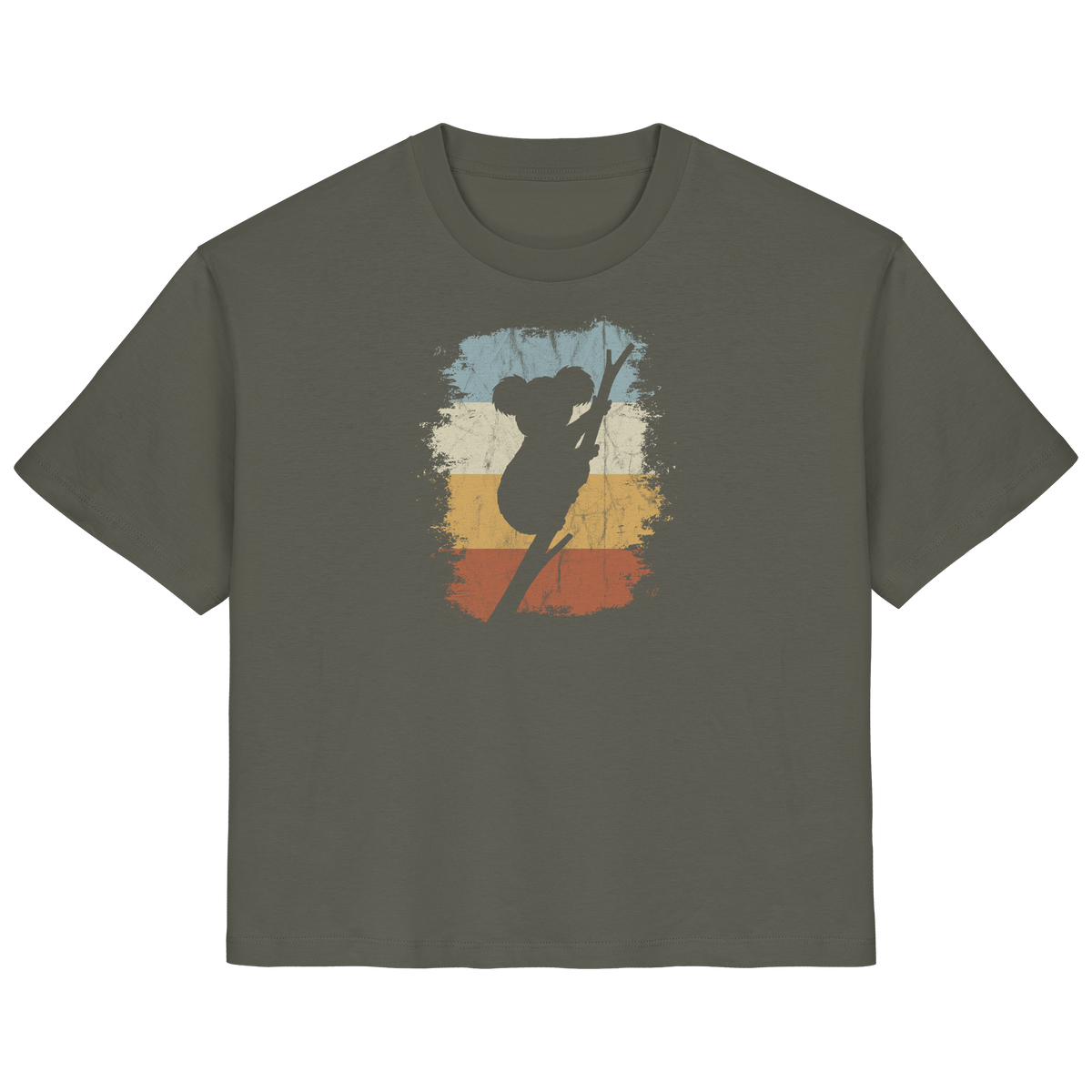Retro kletternder Koala-Bär - Ladies Organic Shirt