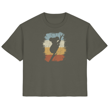 Retro kletternder Koala-Bär - Ladies Organic Shirt