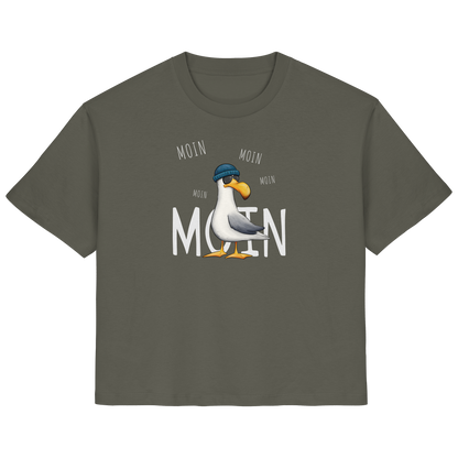 Moin Moin Lässige Hipster Möwe  - Ladies Organic Shirt
