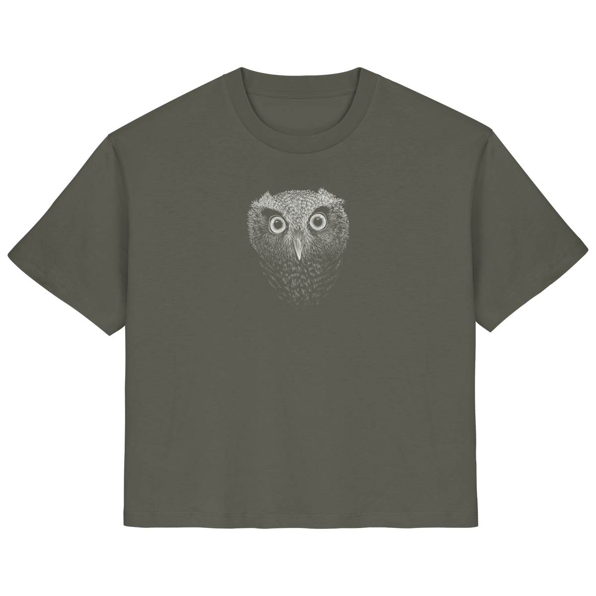 Eule Kritzelkunst Illustration - Ladies Organic Shirt