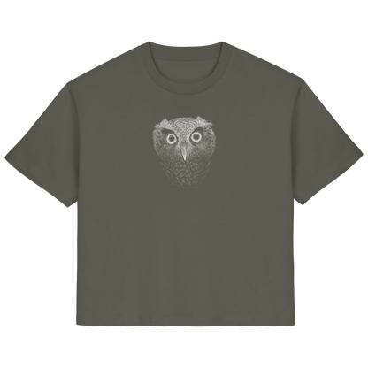 Eule Kritzelkunst Illustration - Ladies Organic Shirt