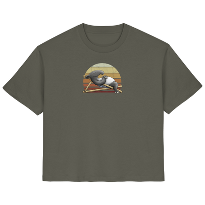 Lässiger Retro Sundown Tapir - Ladies Organic Shirt