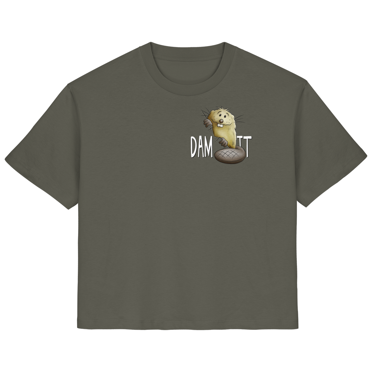 Dam It Verdammt Lustiger Biber - Ladies Organic Shirt