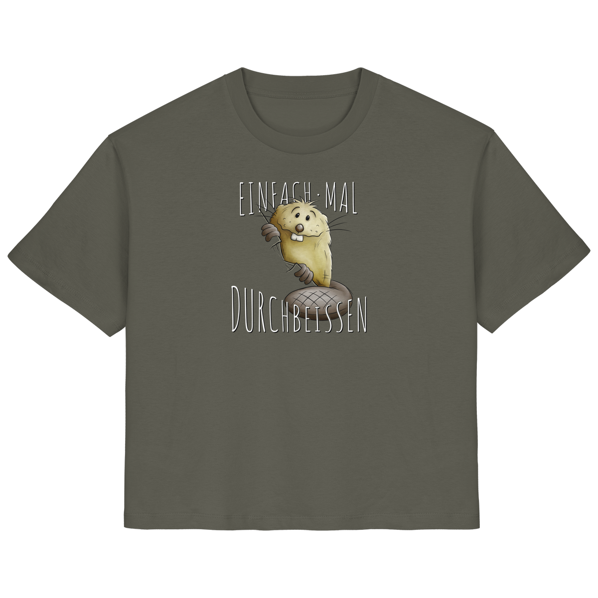 Einfach mal Durchbeissen Biber - Ladies Organic Shirt