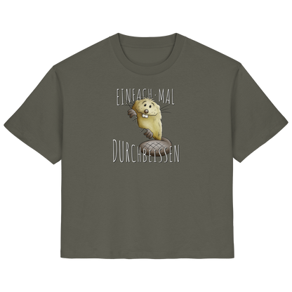 Einfach mal Durchbeissen Biber - Ladies Organic Shirt