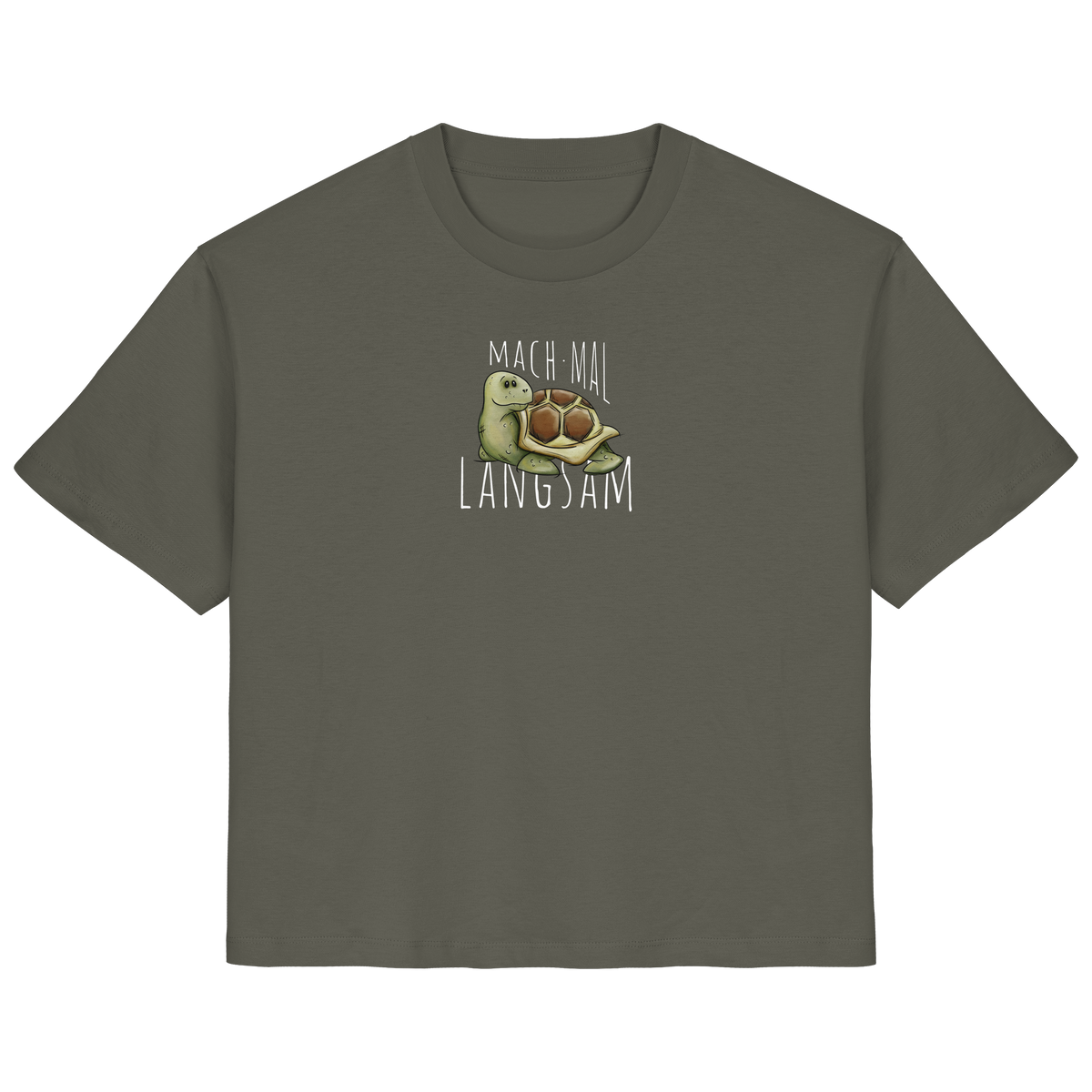 Mach mal langsam Schildkröte - Ladies Organic Shirt