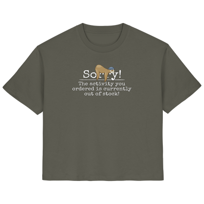 No-Activity Faultier - Ladies Organic Shirt