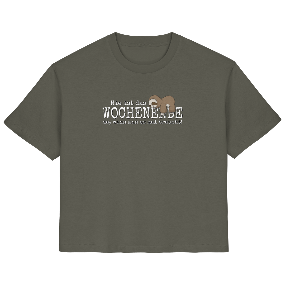 Kawaii Faultier Wochenende - Ladies Organic Shirt