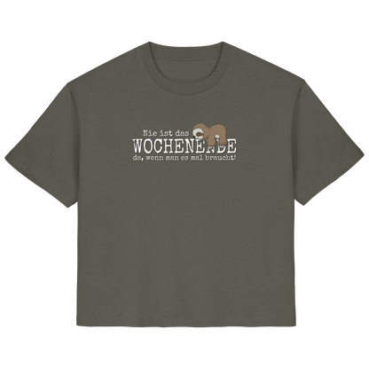 Kawaii Faultier Wochenende - Ladies Organic Shirt