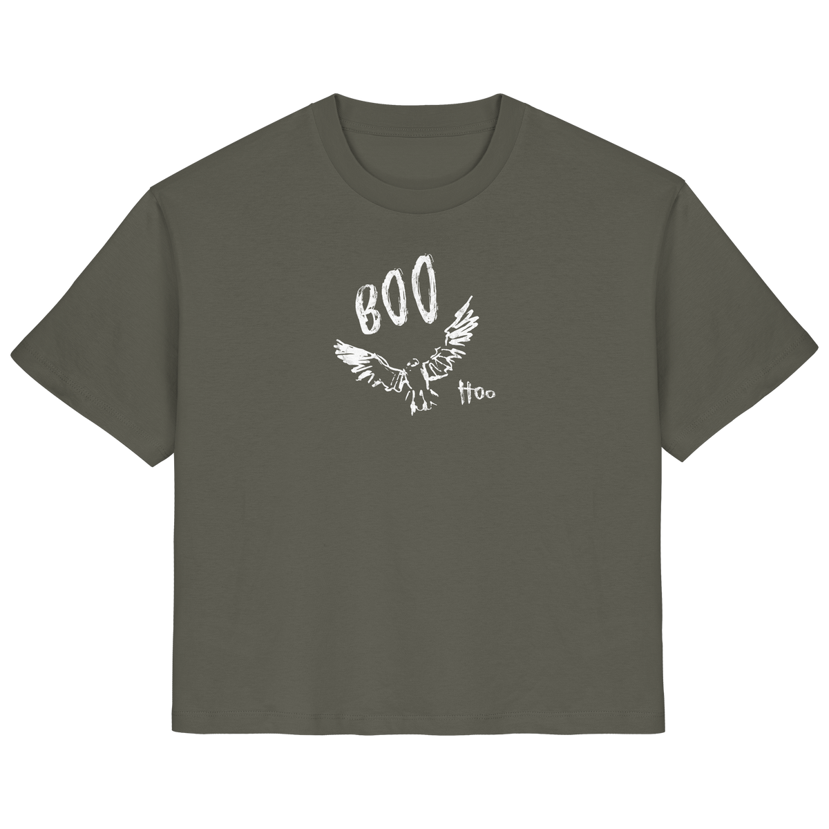 Boo Hoo! Fliegende Eule  - Ladies Organic Shirt