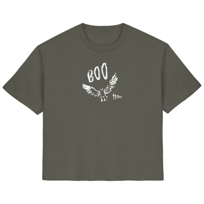 Boo Hoo! Fliegende Eule  - Ladies Organic Shirt