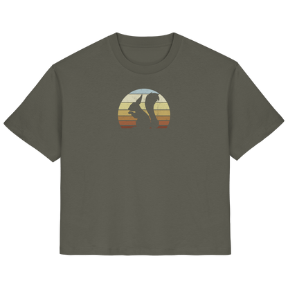 Retro Eichhörnchen Silhouette - Ladies Organic Shirt