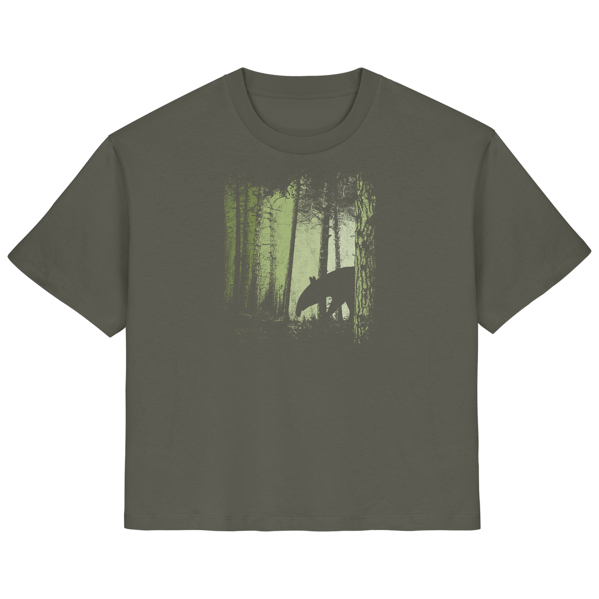 Lässiger Tapir im Zwielicht Wald - Ladies Organic Shirt