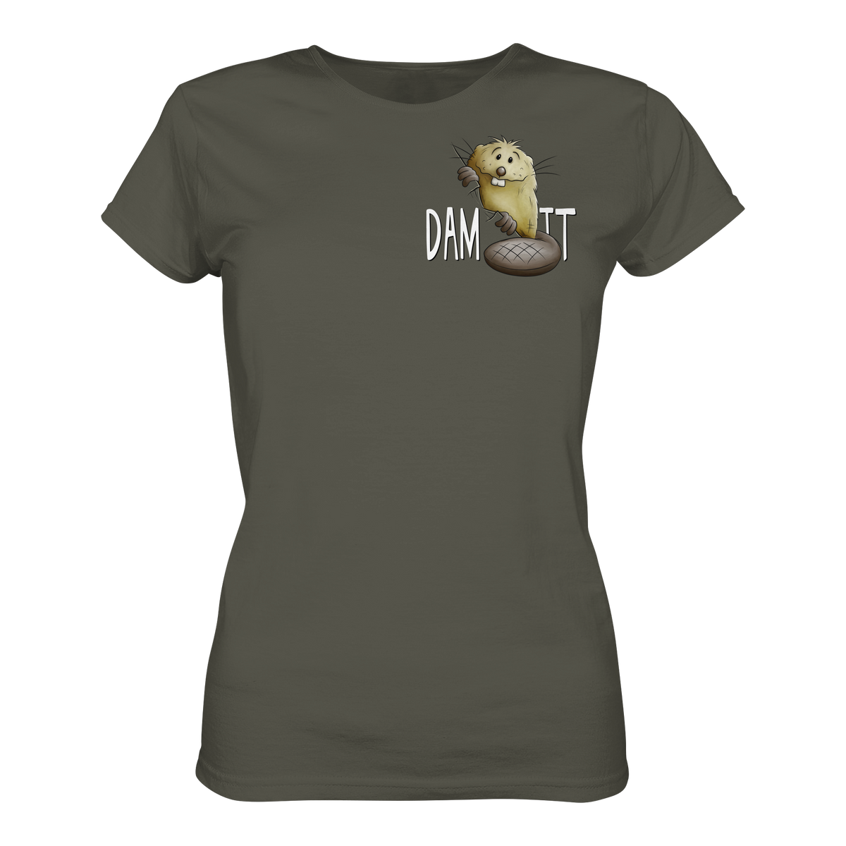 Dam It Verdammt Lustiger Biber - Ladies Organic Shirt