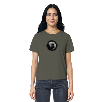 Schwarzer Rabe bei Vollmond  - Ladies Organic Shirt