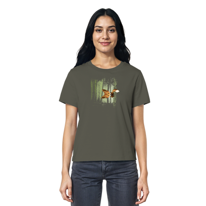 Fuchs im Zwielicht-Wald - Ladies Organic Shirt