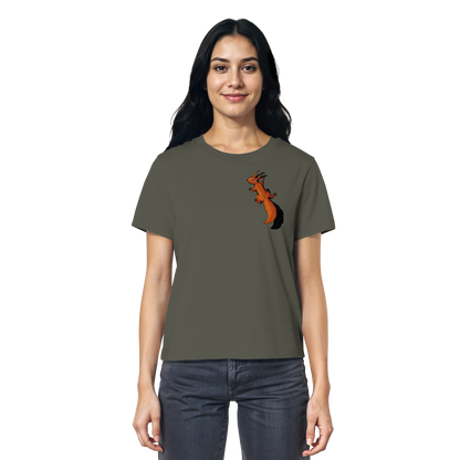 Süßes Eichhörnchen klettert - Ladies Organic Shirt