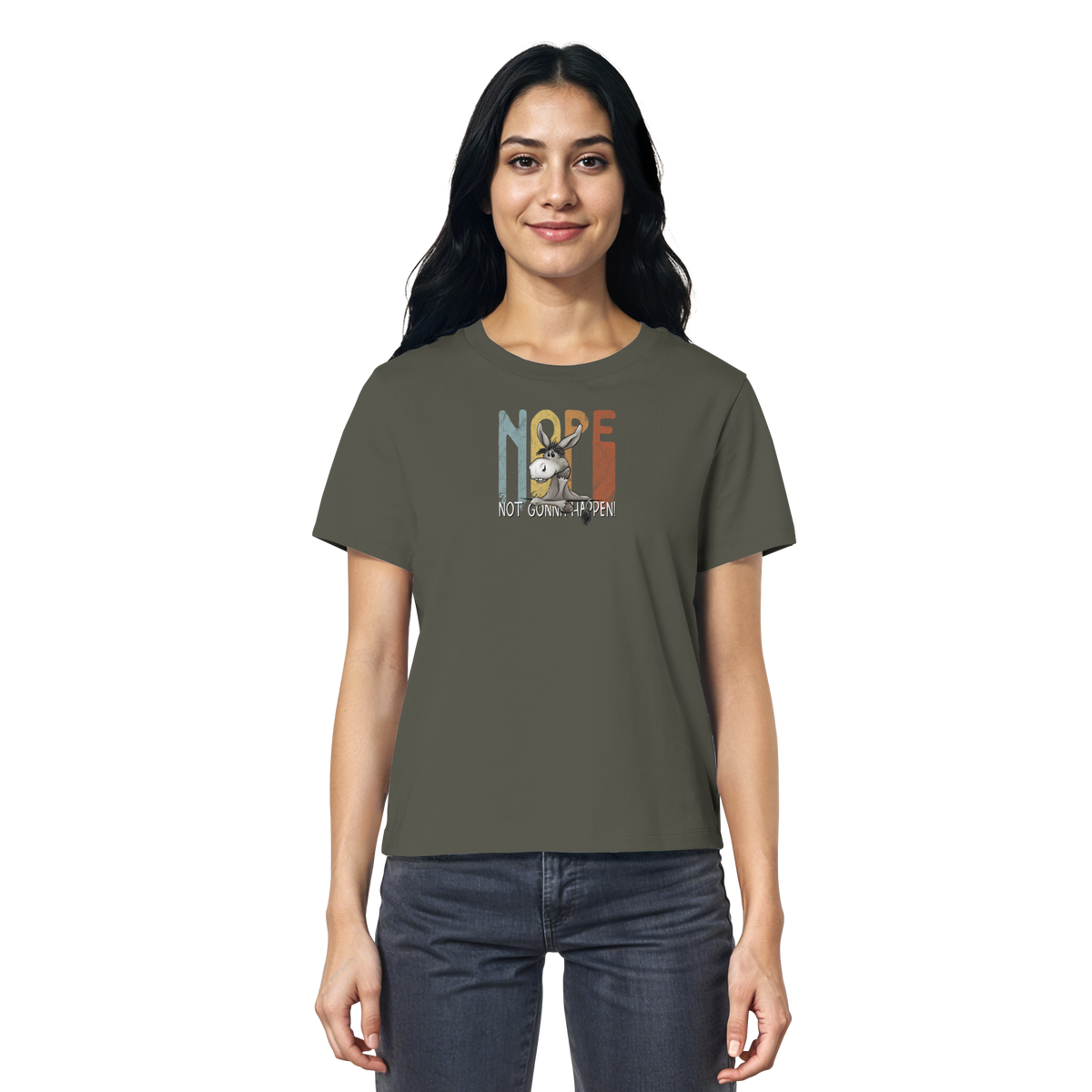 Nope | bockiger Esel - Ladies Organic Shirt