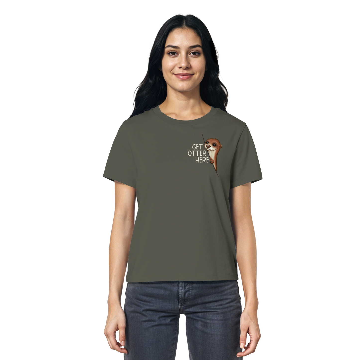 Get Otter Here | Lustiger Otter Kalauer - Ladies Organic Shirt