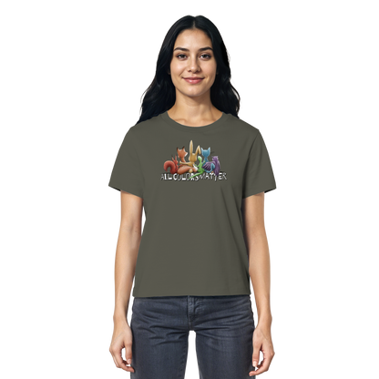 All Colors Matter! Regenbogen Tiere für Vielfalt - Ladies Organic Shirt