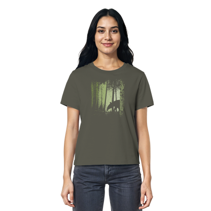 Lässiger Tapir im Zwielicht Wald - Ladies Organic Shirt